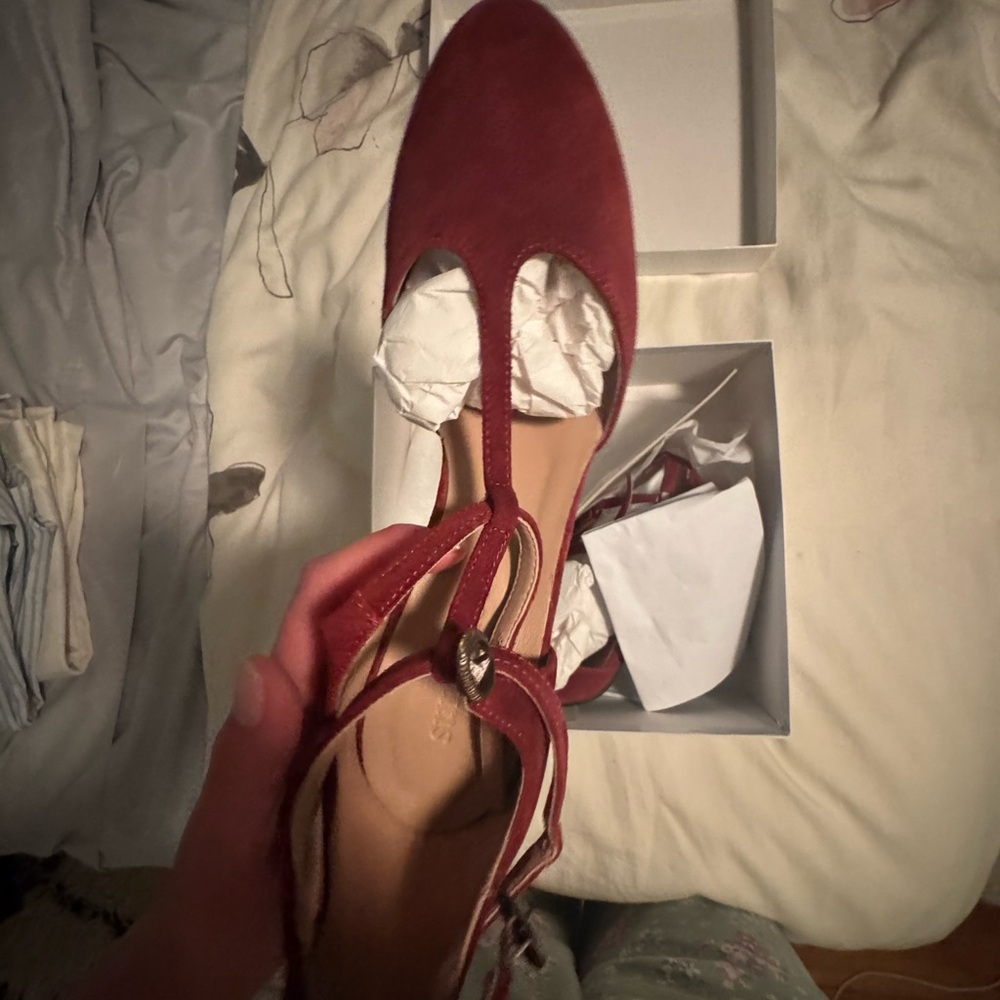 Sundance Red Heeled Shoes